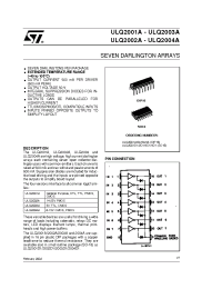 Datasheet ULQ2001 производства STMicroelectronics